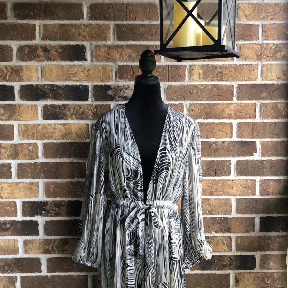 Express Women Metallic Maxi Cover-Up - Picture 4 of 8